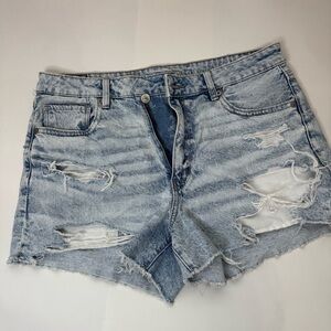 American Eagle high waisted distressed shorts size 12